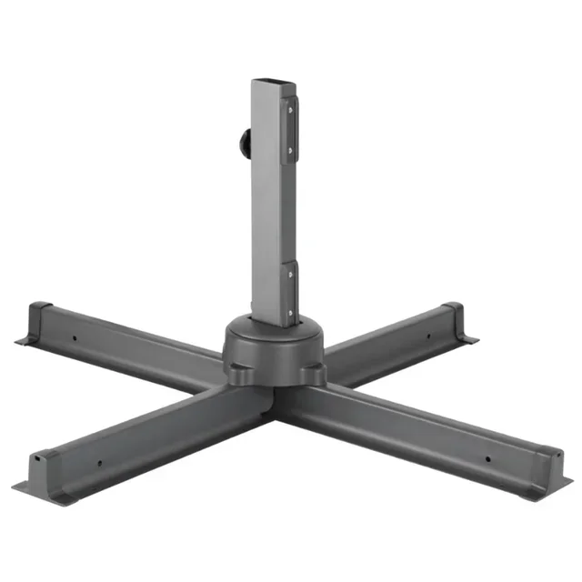 Parasol Excéntrico Venice Redondo Giratorio 360° Negro - Diámetro 3,5 m