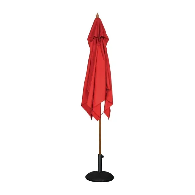 Parasol de Jardín Cuadrado Rojo 2,5 Metros - Tela Anti-UV