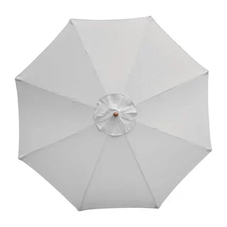 Parasol de Jardín Redondo Ø 300 cm - Toldo Gris Anti-UV