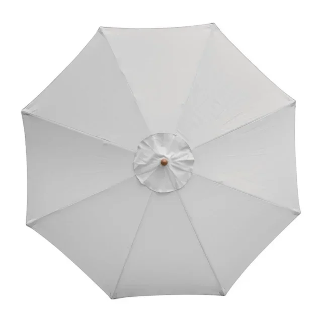 Parasol de Jardín Redondo Ø 300 cm - Toldo Gris Anti-UV