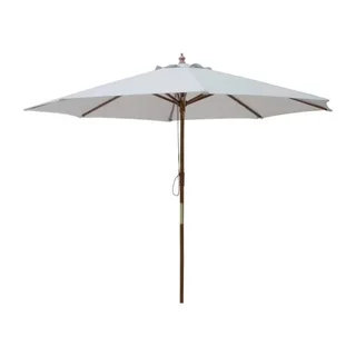 Parasol de Jardín Redondo Ø 300 cm - Toldo Gris Anti-UV