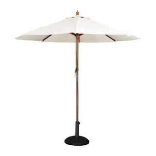 Round Garden Parasol Ø 3 m - Cream