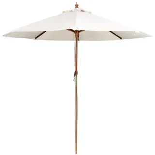 Round Garden Parasol Ø 3 m - Cream