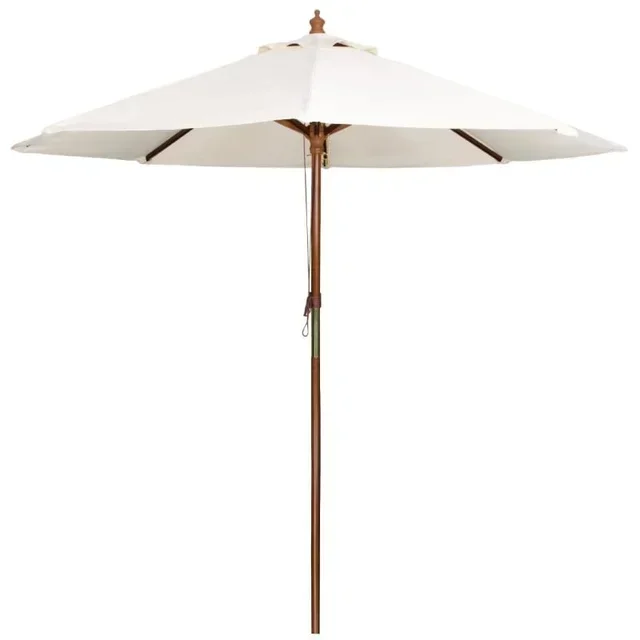 Parasol de Jardín Redondo Ø 3 m - Crema