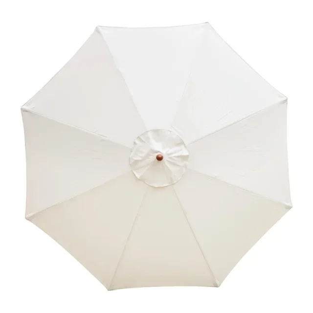 Round Garden Parasol Ø 3 m - Cream