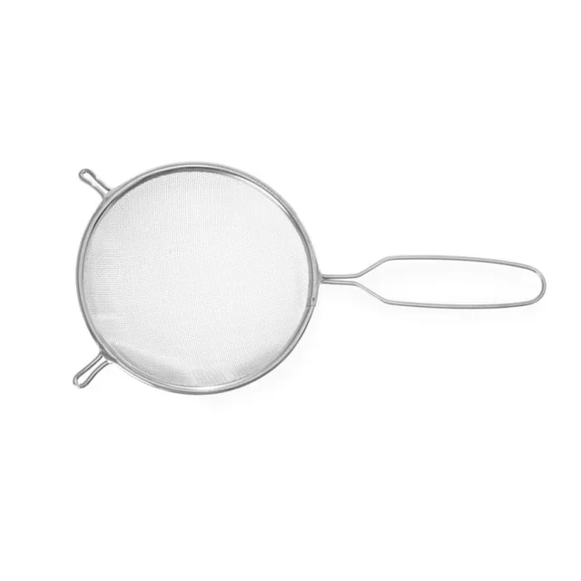 Peneira de Aço Inoxidável de Malha Fina - Diâmetro 16 cm