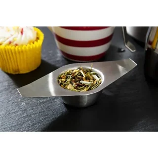 Teesieb mit Edelstahl-Ständer - Teefilter für Tasse