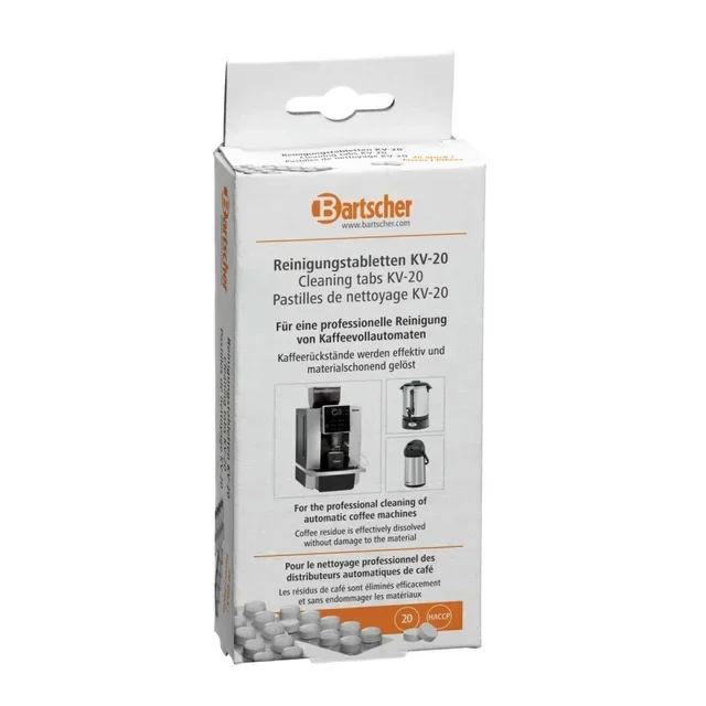 Compresse Decalcificanti Macchina da Caffè - 20 Bustine di Pulizia