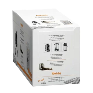 Tabletas Descalcificadoras Máquina de Café - 20 Sobres de Limpieza