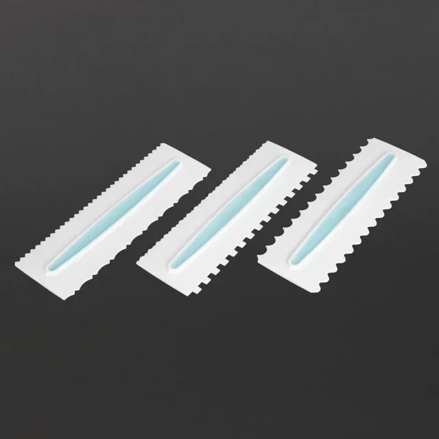 Set of 3 Pastry Icing Combs