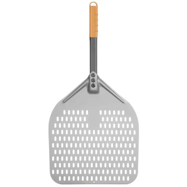 Pelle à Pizza Carrée Perforée Manche Court 300x660 mm