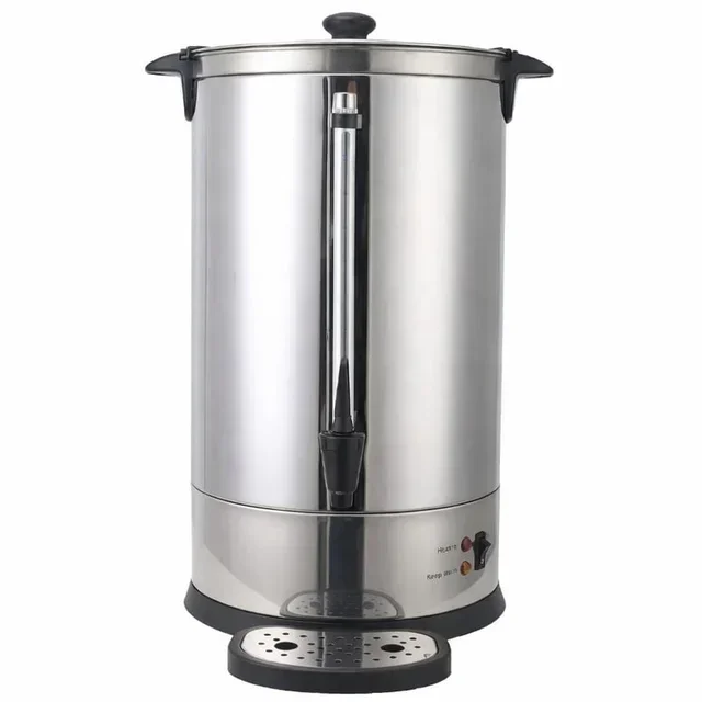 Professional Electric Coffee Urn 14 Liters - 100 Cup Capacity, Built-in Permanent Filter