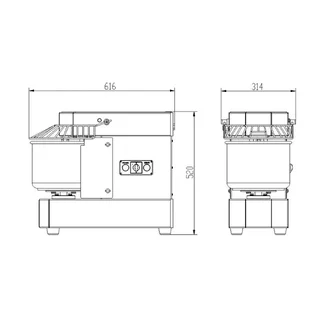 Professional Spiral Dough Mixer - 10 Liter Capacity