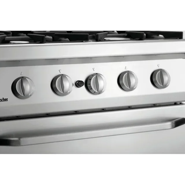 Gasherd Serie 700 - 4 Gasbrenner mit GN2/1 Profi-Backofen