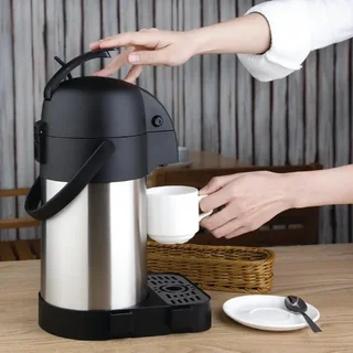 Doppelwandiger Edelstahl-Isolierkrug 2,5L mit Hebel