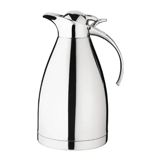 Stainless Steel Insulated Pitcher with Hinged Lid 1.5 Liters