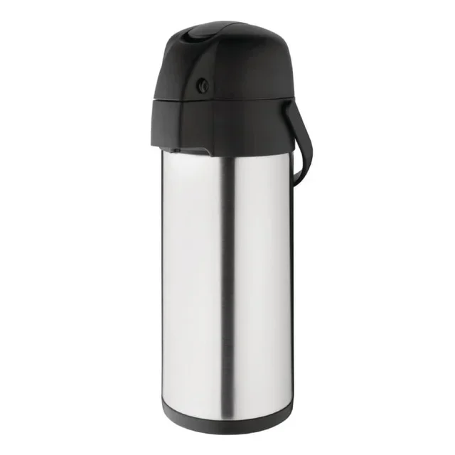 Insulated Double Wall Stainless Steel Pitcher - 4 Litre Capacity with Lever