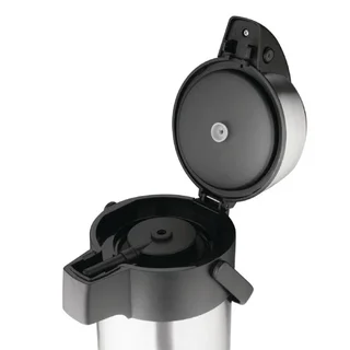 Stainless Steel Insulated Beverage Dispenser with Pump - 3 Liter Capacity