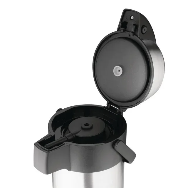 Stainless Steel Insulated Beverage Dispenser with Pump - 3 Liter Capacity