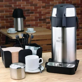 Stainless Steel Insulated Beverage Dispenser with Pump - 3 Liter Capacity
