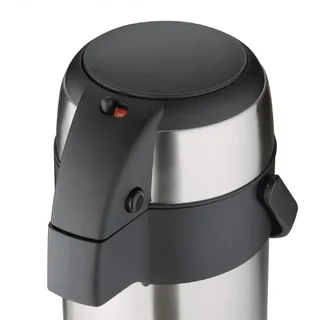 Stainless Steel Insulated Beverage Dispenser with Pump - 3 Liter Capacity