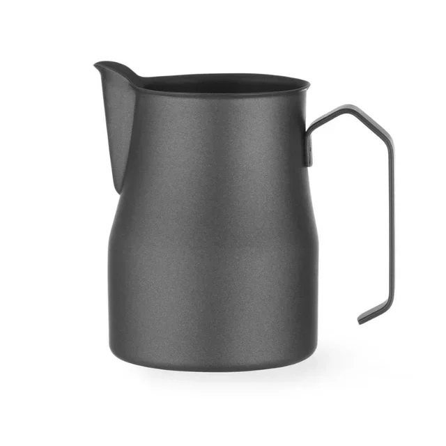 Glass Milk Pitcher with Pouring Spout - Black Tinted - 700 ml