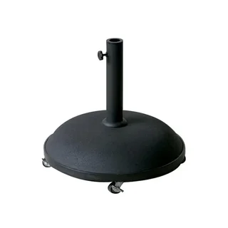 Siro Black Parasol Base - Round Base 50 cm - Weight 35 kg