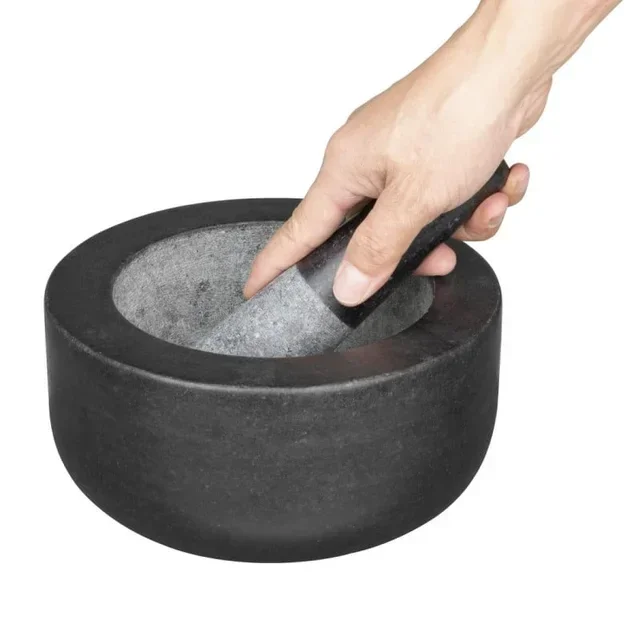 Natural Granite Mortar and Pestle
