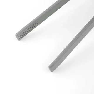 Pinça de Cozinha Cinza em Silicone Resistente ao Calor - Comprimento 29 cm