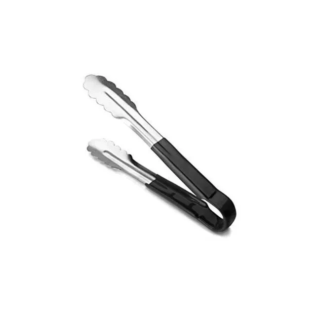 Pinza da Cucina Nera 30 cm - Utensile di Servizio Professionale