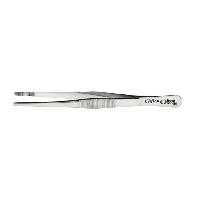Stainless Steel Precision Tweezers with Rounded Tips 160 mm