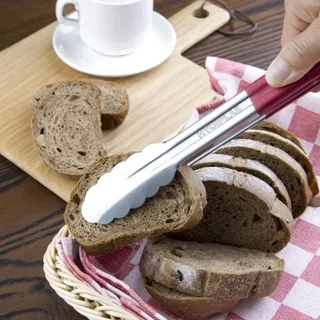 Pince de Service Rouge Inox 300 mm - Ustensile Cuisine Professionnel