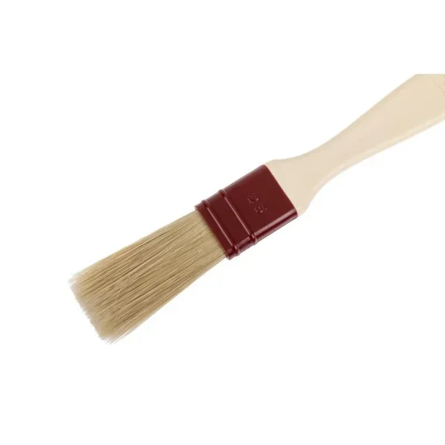 Flat Pastry Brush Natural Bristles 25 mm