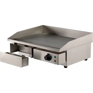 Electric Smooth Table Griddle 550 mm - Enamelled Cast Iron