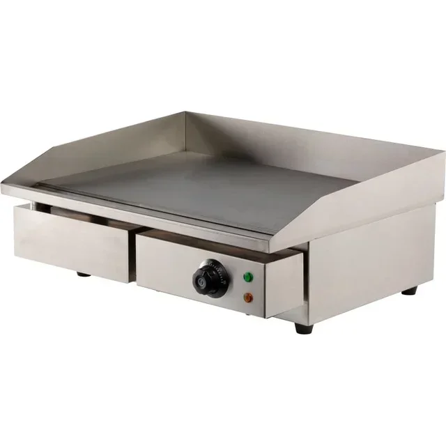 Electric Smooth Table Griddle 550 mm - Enamelled Cast Iron