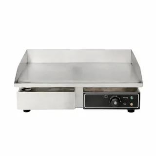Profi Elektro-Grillplatte - Glatte Oberfläche 55 cm