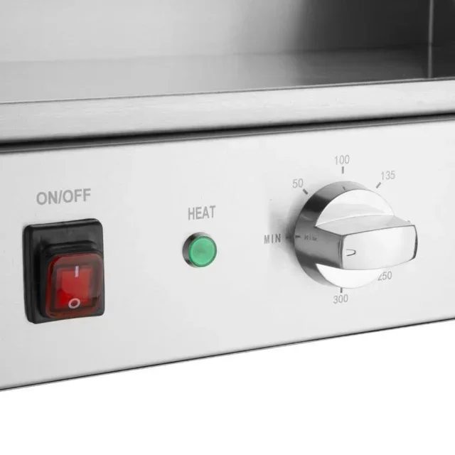 Plancha Elettrica in Acciaio Lucidato