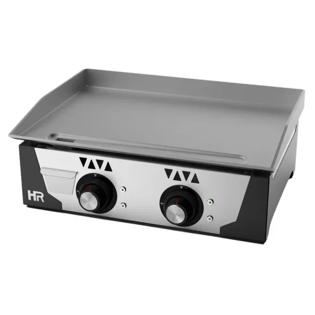 Electric Stainless Steel Griddle - 6 mm Thickness - 600 x 470 mm Surface