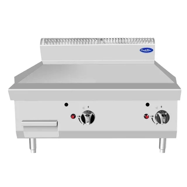 Gas Plancha 2 Burners Countertop - Cooking Surface 796 x 504 mm