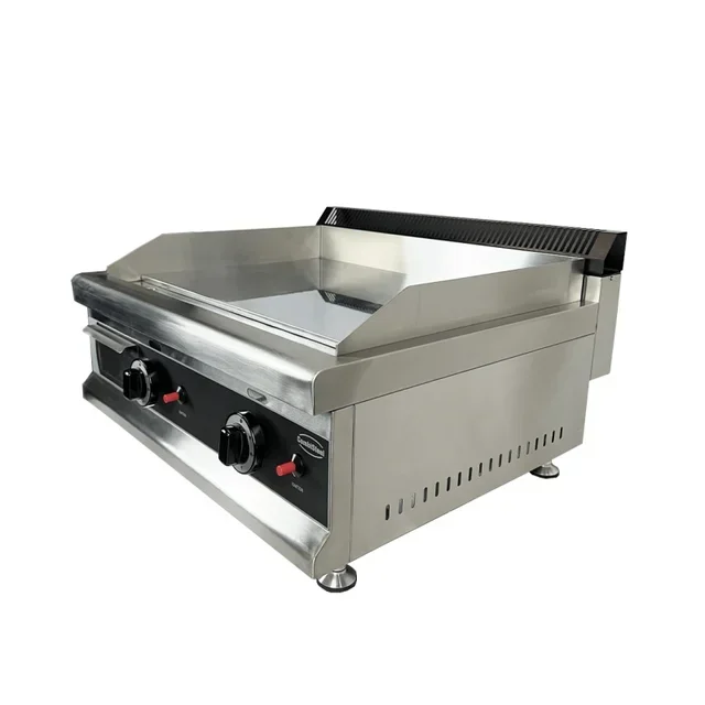 Smooth Chrome Gas Grill Plate 650x575 mm - Professional Cooking Surface