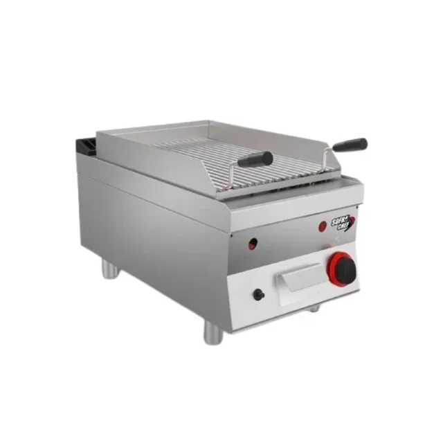 Grill de Piedra de Lava a Gas - Ancho 400 mm