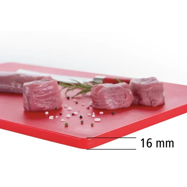 Professional Cutting Board 60 x 40 cm Red - Thickness 16 mm