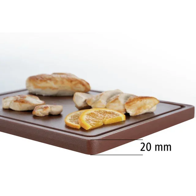 Wooden Cutting Board 325x265 mm Brown Thickness 20 mm