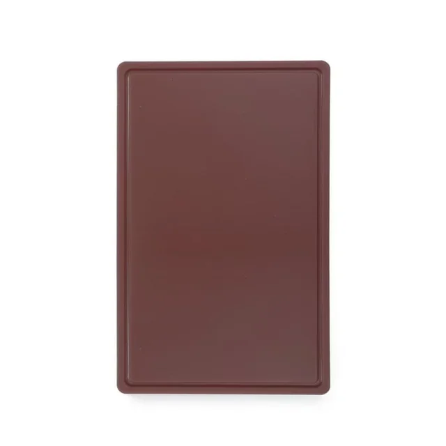 Brown Cutting Board GN 1/1 - HACCP Compliant - 15 mm Thick