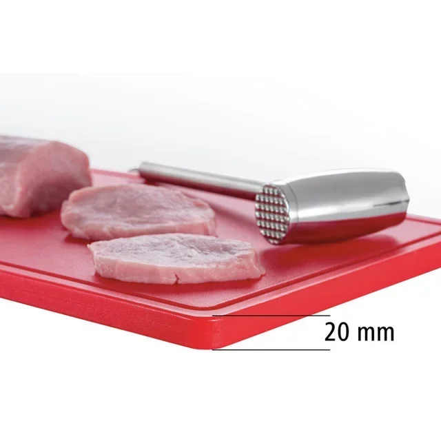 Cutting Board 530x325 mm Red 20 mm Thickness