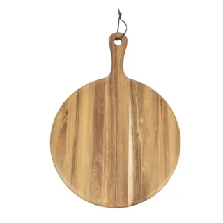 Tabla de Cortar Redonda de Madera de Acacia Ø 33 cm