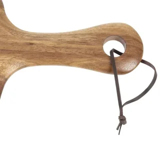 Tabla de Cortar Redonda de Madera de Acacia Ø 33 cm