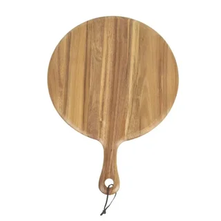 Tabla de Cortar Redonda de Madera de Acacia Ø 33 cm
