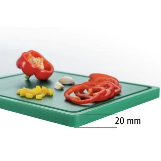 Grünes Schneidebrett 325 x 265 x 20 mm - Dicke 20 mm