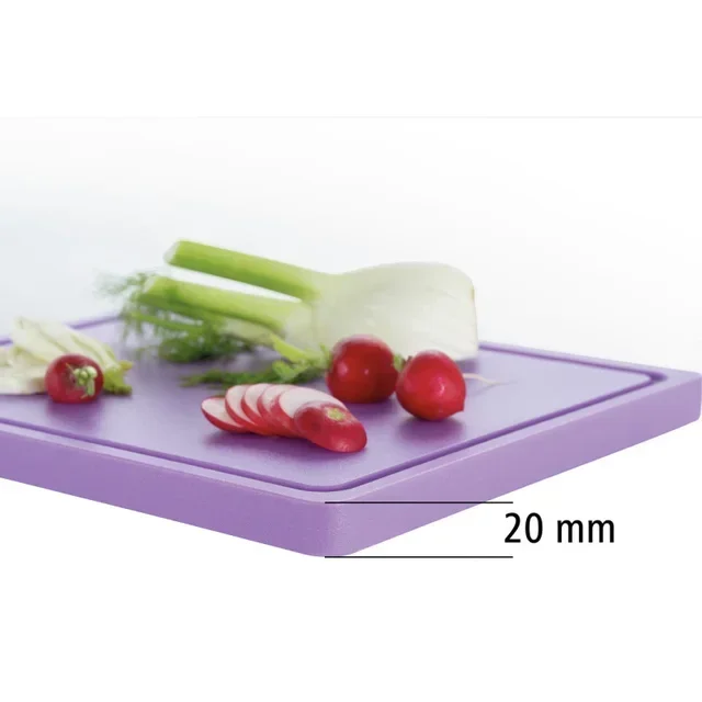 Planche à Découper Violette 32,5 x 26,5 cm - Épaisseur 2 cm
